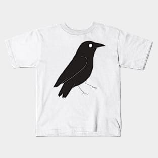 crow drawing Kids T-Shirt